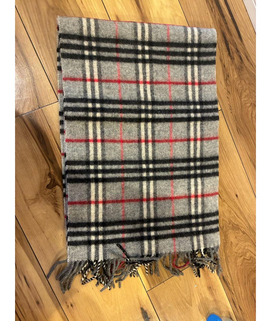BURBERRY Бежевый шерстяной шарф, фото 5