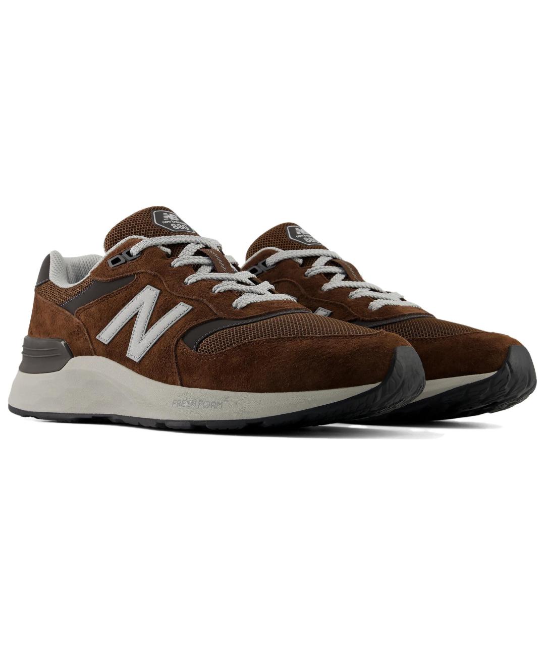 NEW BALANCE Коричневые низкие кроссовки / кеды, фото 2