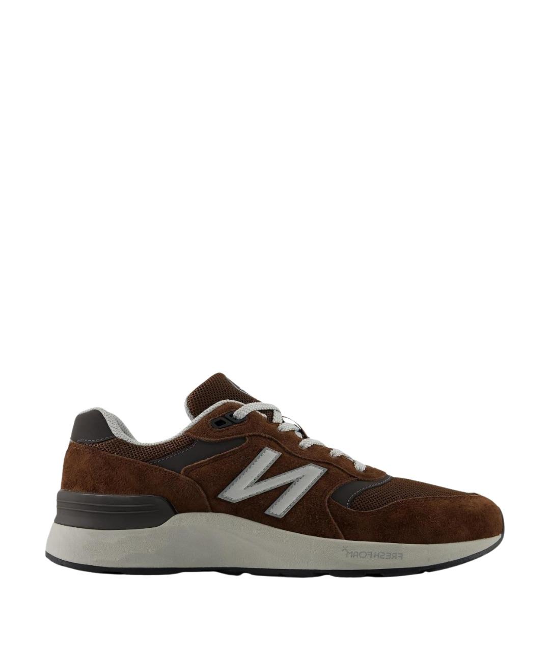 NEW BALANCE Коричневые низкие кроссовки / кеды, фото 1