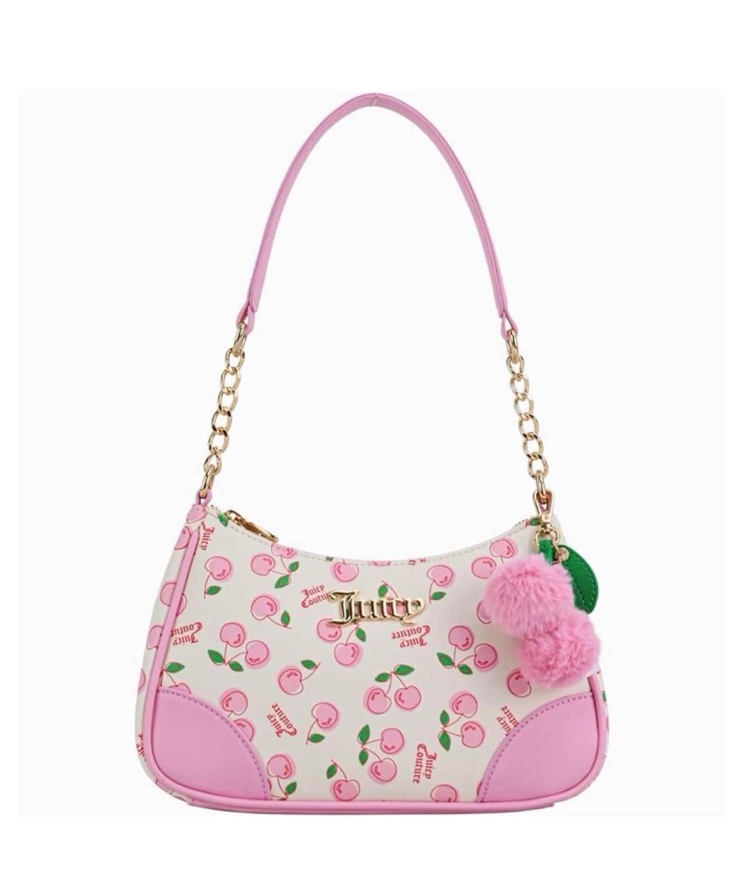 JUICY COUTURE Розовая сумка с короткими ручками, фото 4