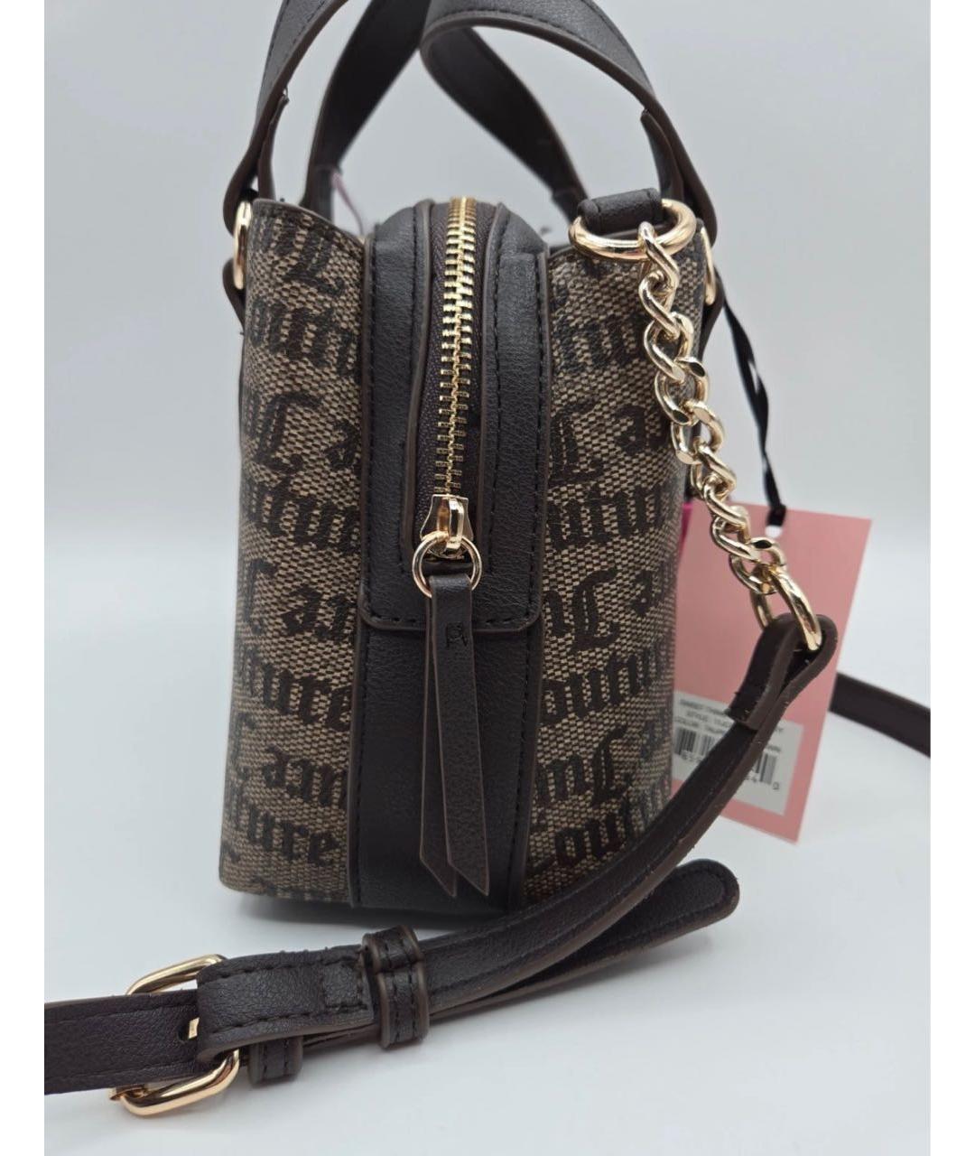 JUICY COUTURE Коричневая сумка с короткими ручками, фото 3