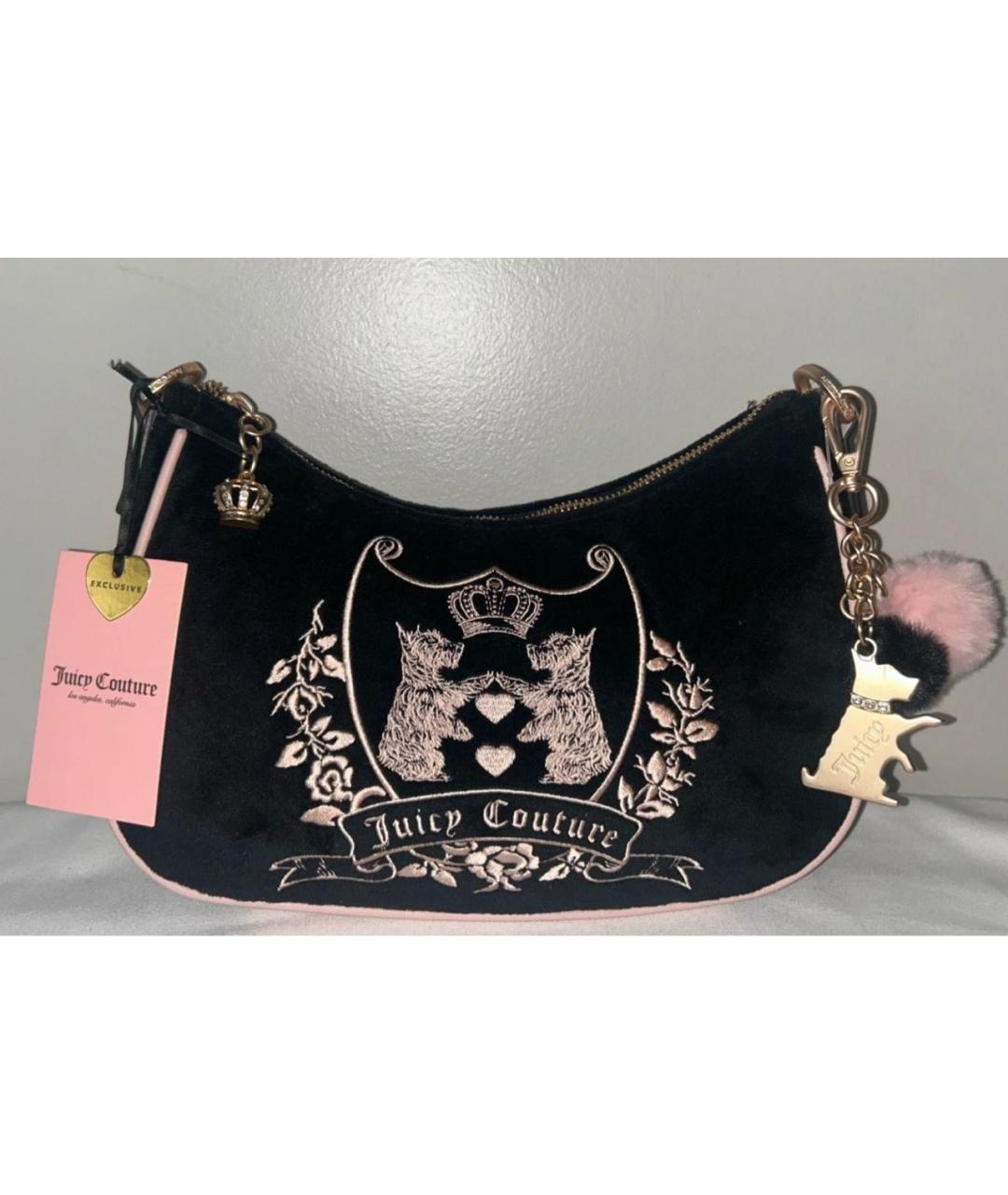 JUICY COUTURE Черная сумка с короткими ручками, фото 2
