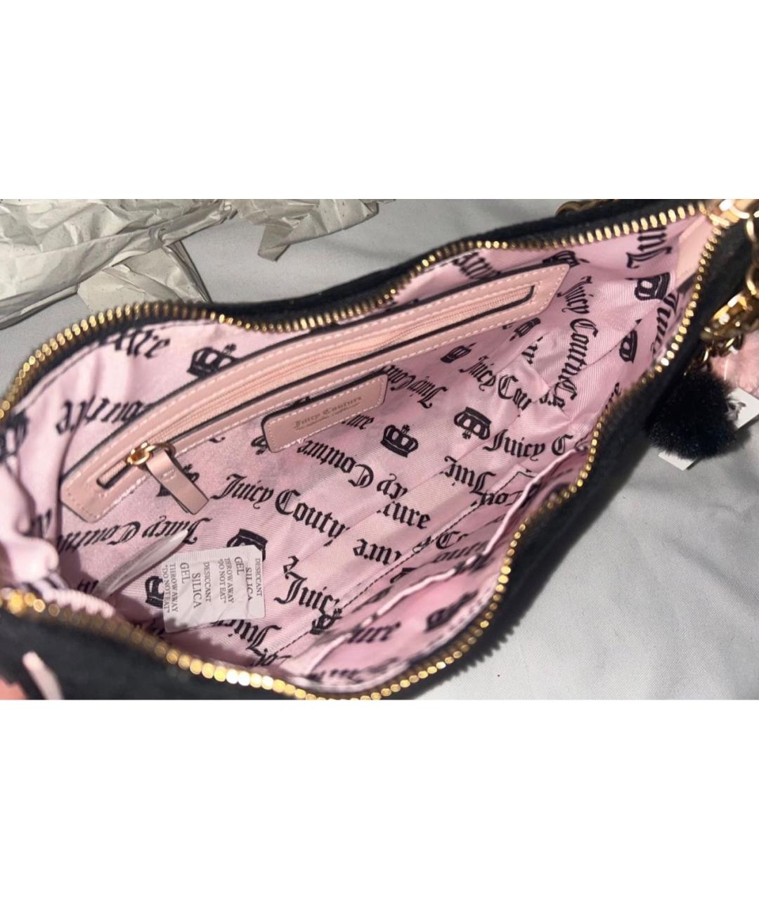 JUICY COUTURE Черная сумка с короткими ручками, фото 4