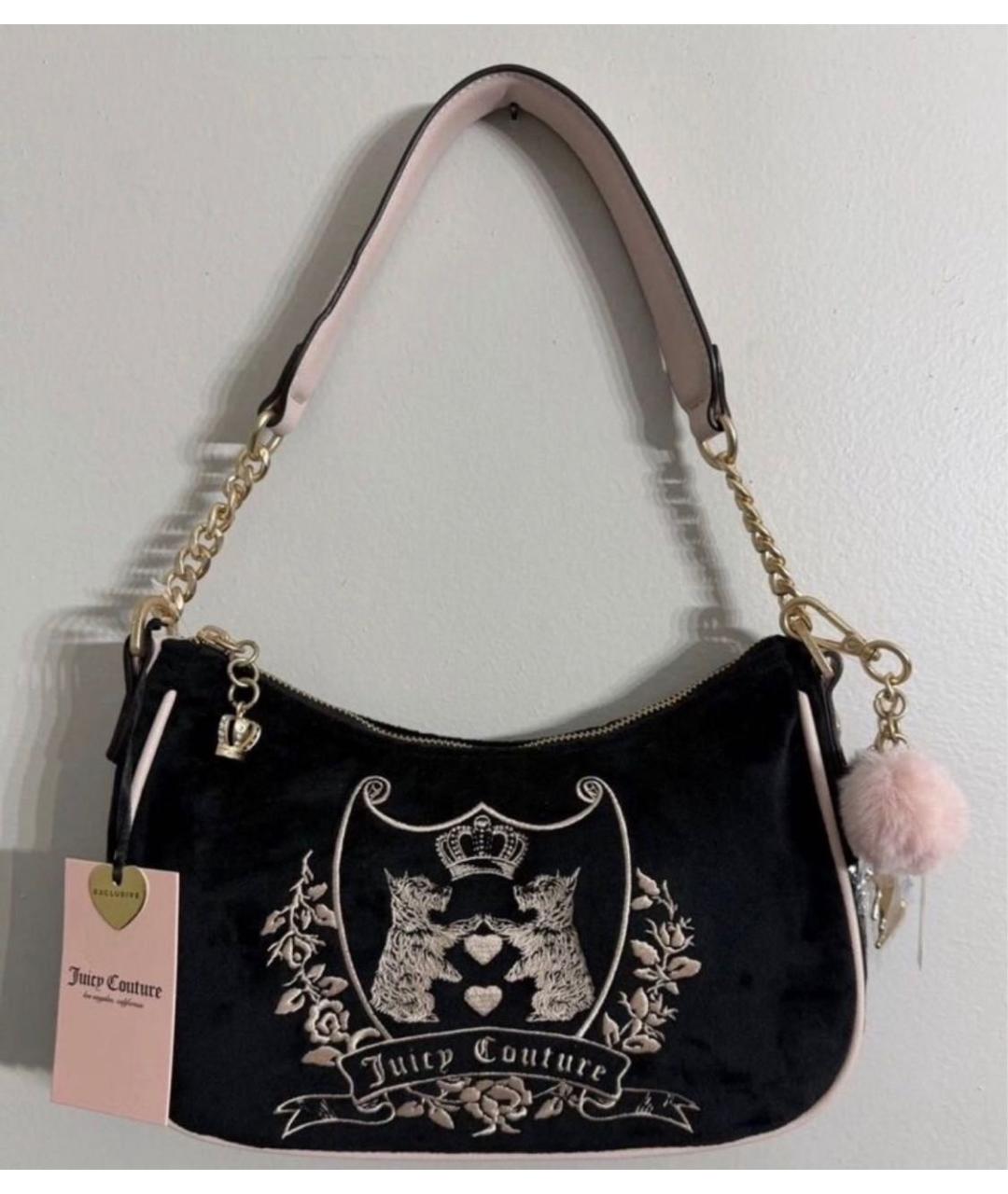JUICY COUTURE Черная сумка с короткими ручками, фото 5