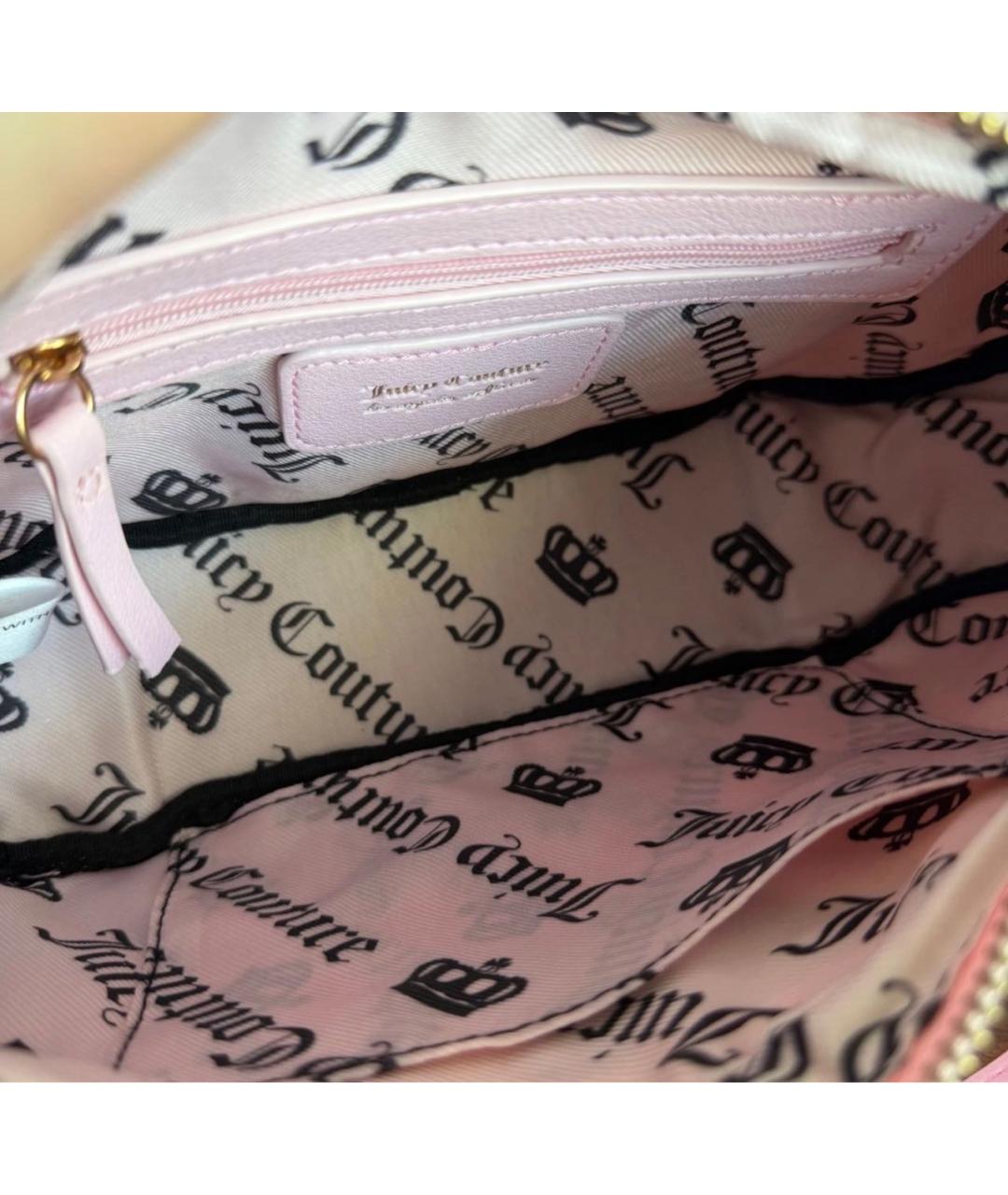 JUICY COUTURE Розовая сумка с короткими ручками, фото 4