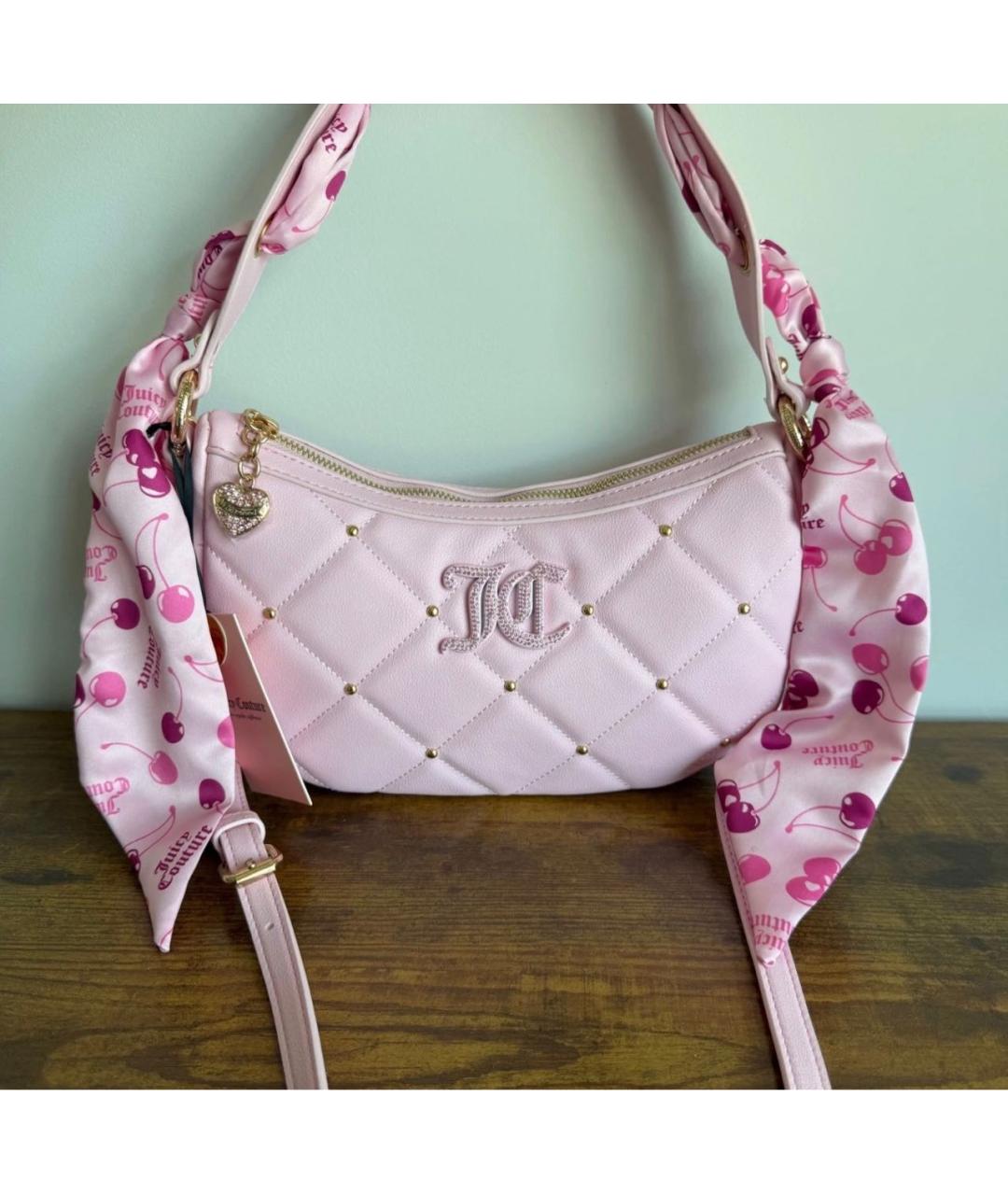 JUICY COUTURE Розовая сумка с короткими ручками, фото 5
