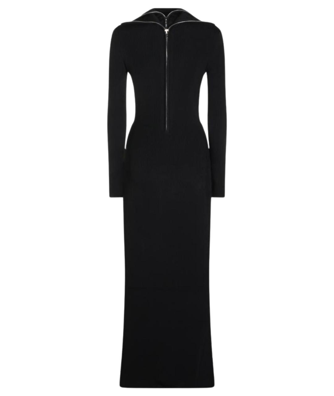 BALENCIAGA Черное вискозное повседневное платье, фото 1