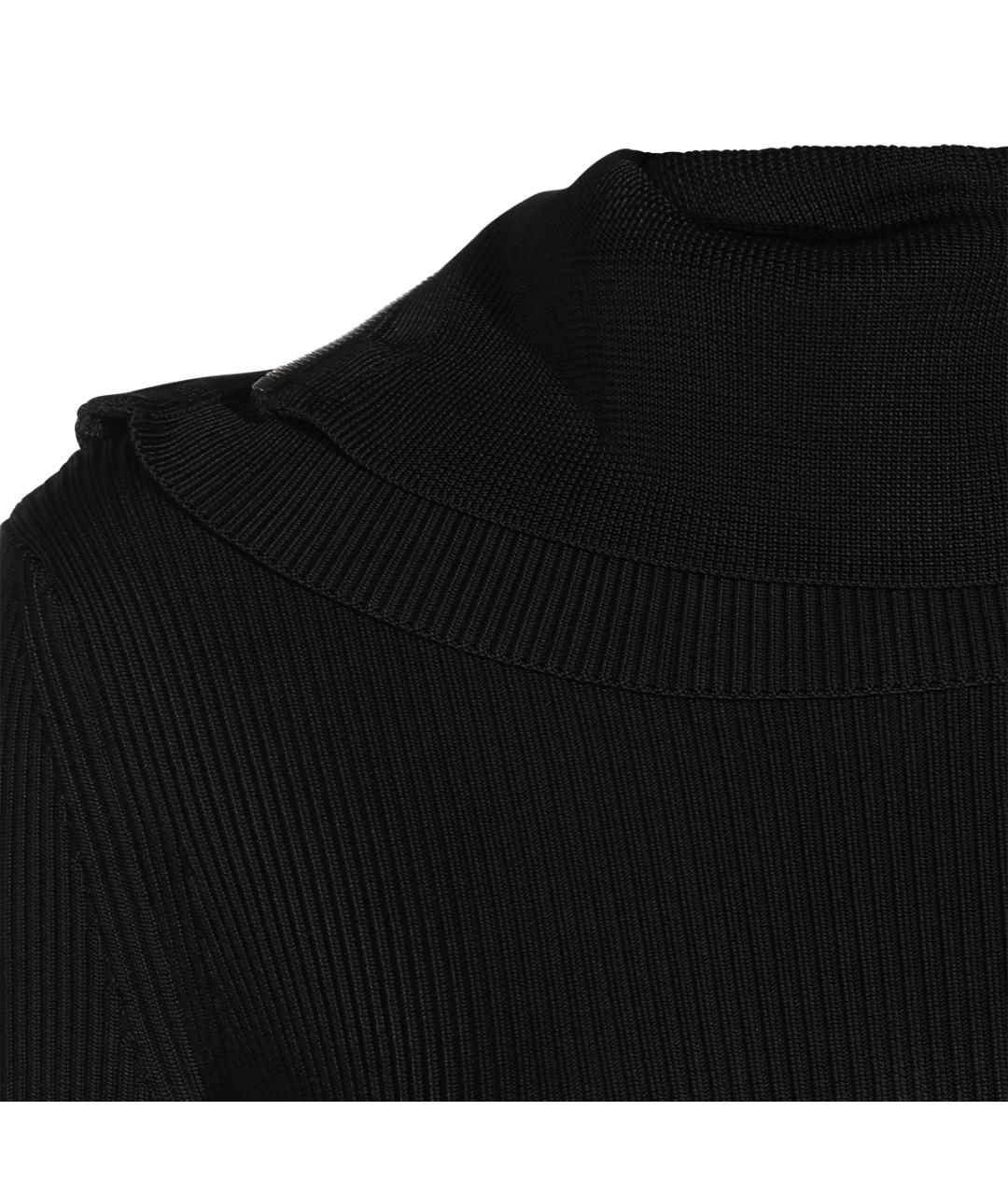 BALENCIAGA Черное вискозное повседневное платье, фото 2