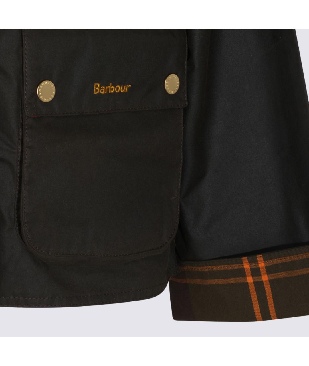 BARBOUR Хаки хлопковая куртка, фото 4