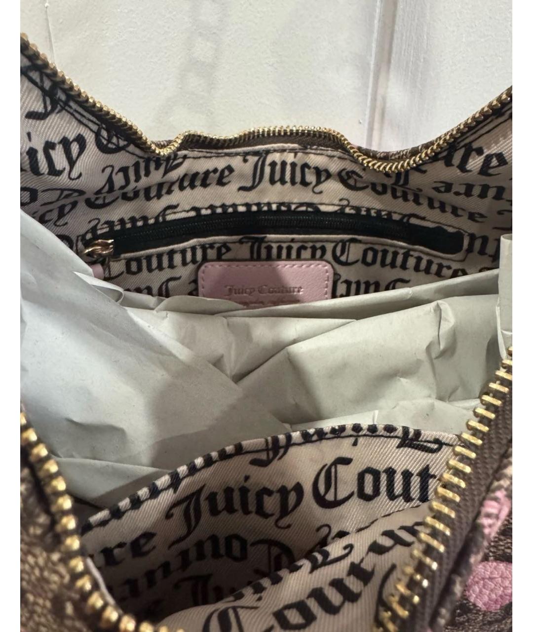 JUICY COUTURE Розовая тканевая сумка через плечо, фото 3