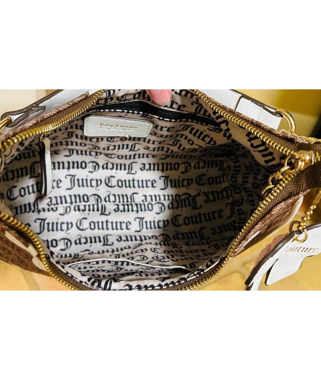 JUICY COUTURE Белая сумка через плечо, фото 3