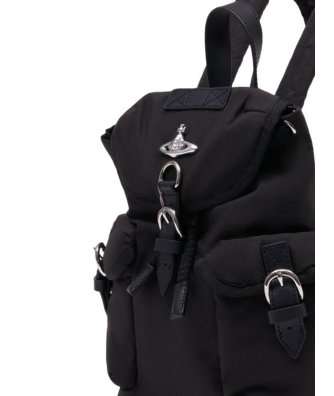 VIVIENNE WESTWOOD Черный тканевый рюкзак, фото 4