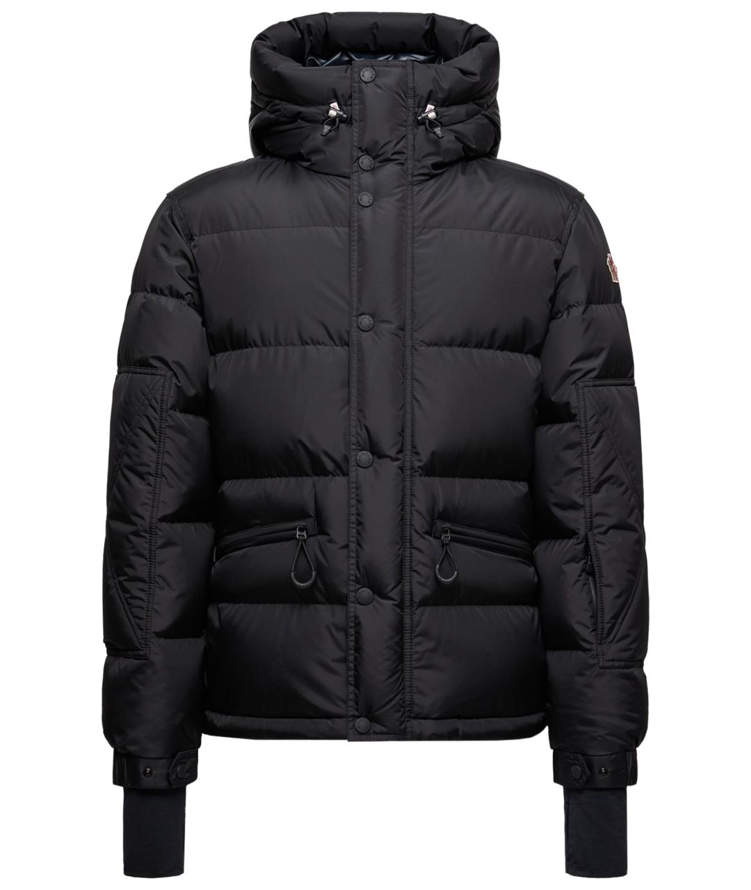 MONCLER Черное полиамидовое пальто, фото 1