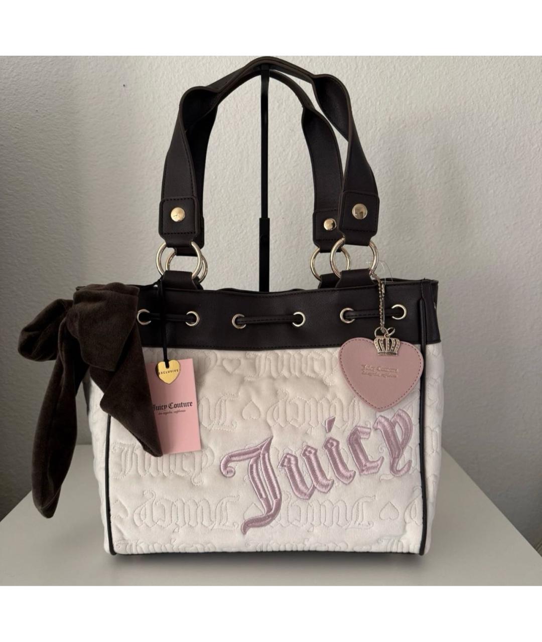 JUICY COUTURE Розовая сумка тоут, фото 4