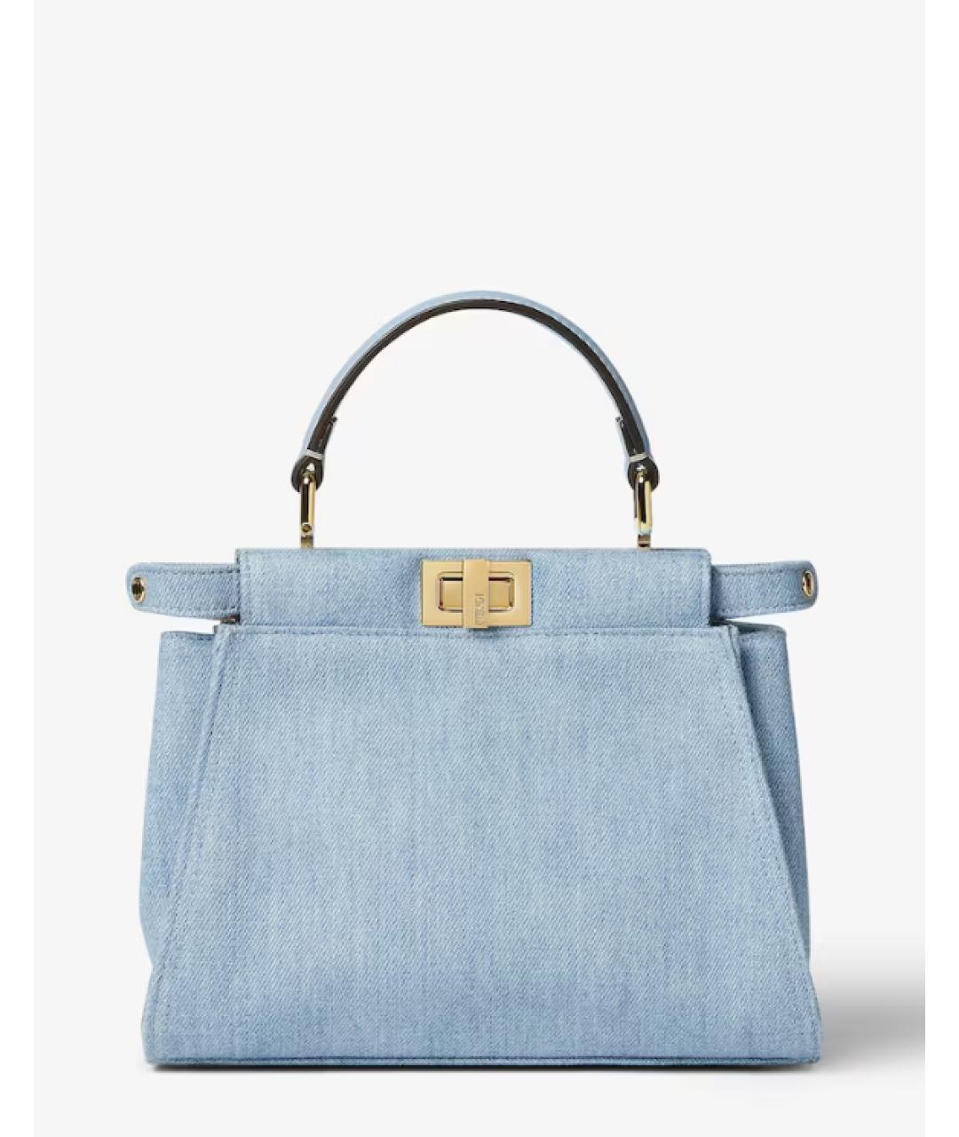 FENDI Синяя сумка через плечо, фото 5