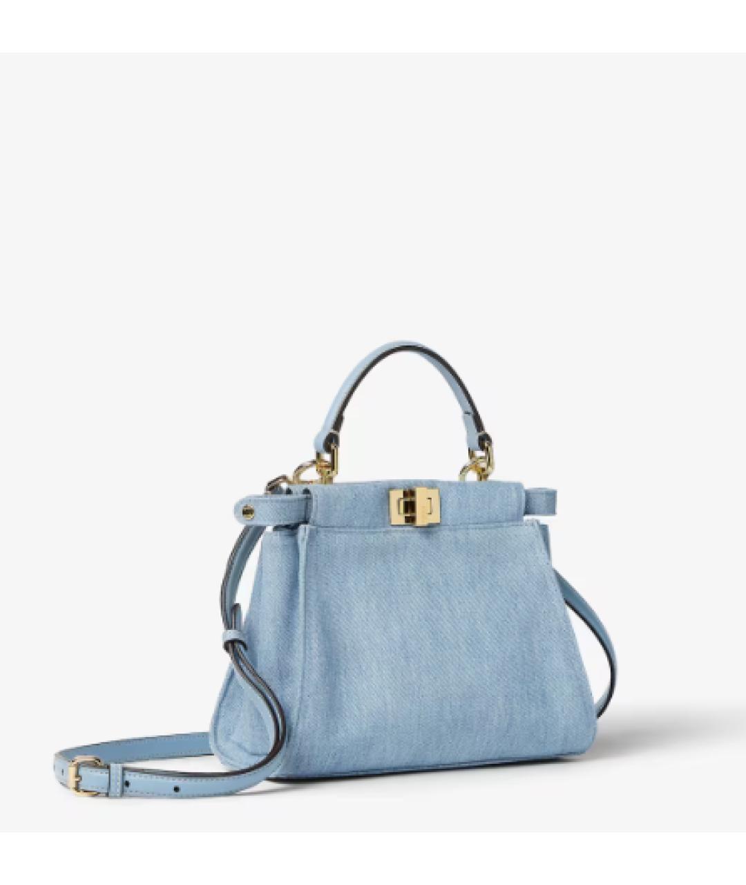 FENDI Синяя сумка через плечо, фото 2