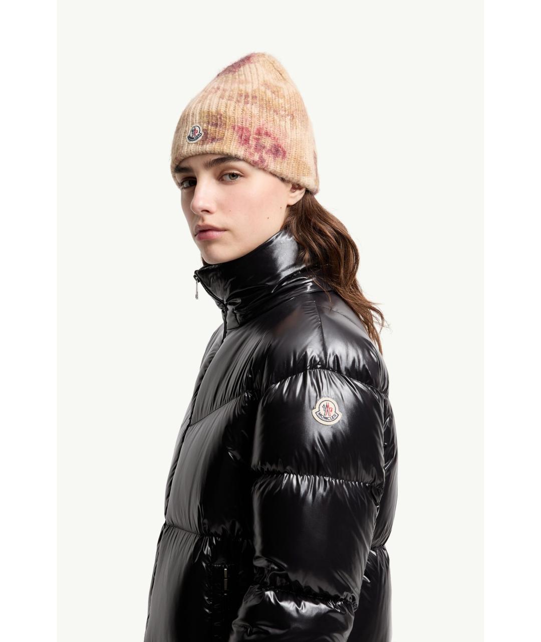 MONCLER Черное полиамидовое пальто, фото 3