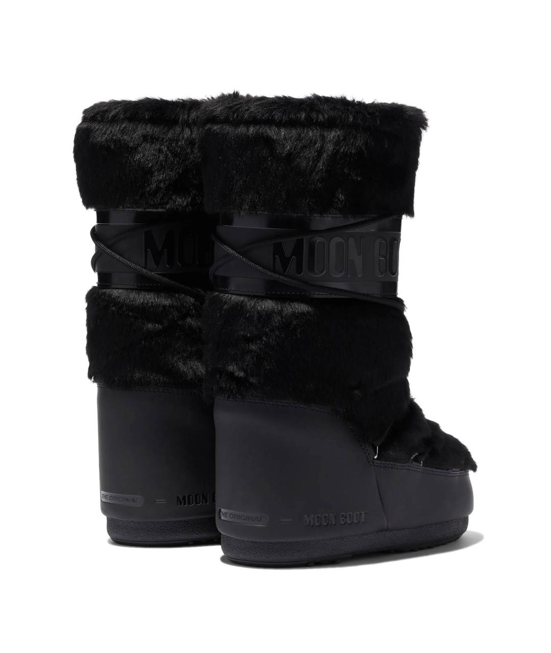 MOON BOOT Черные синтетические сапоги, фото 2