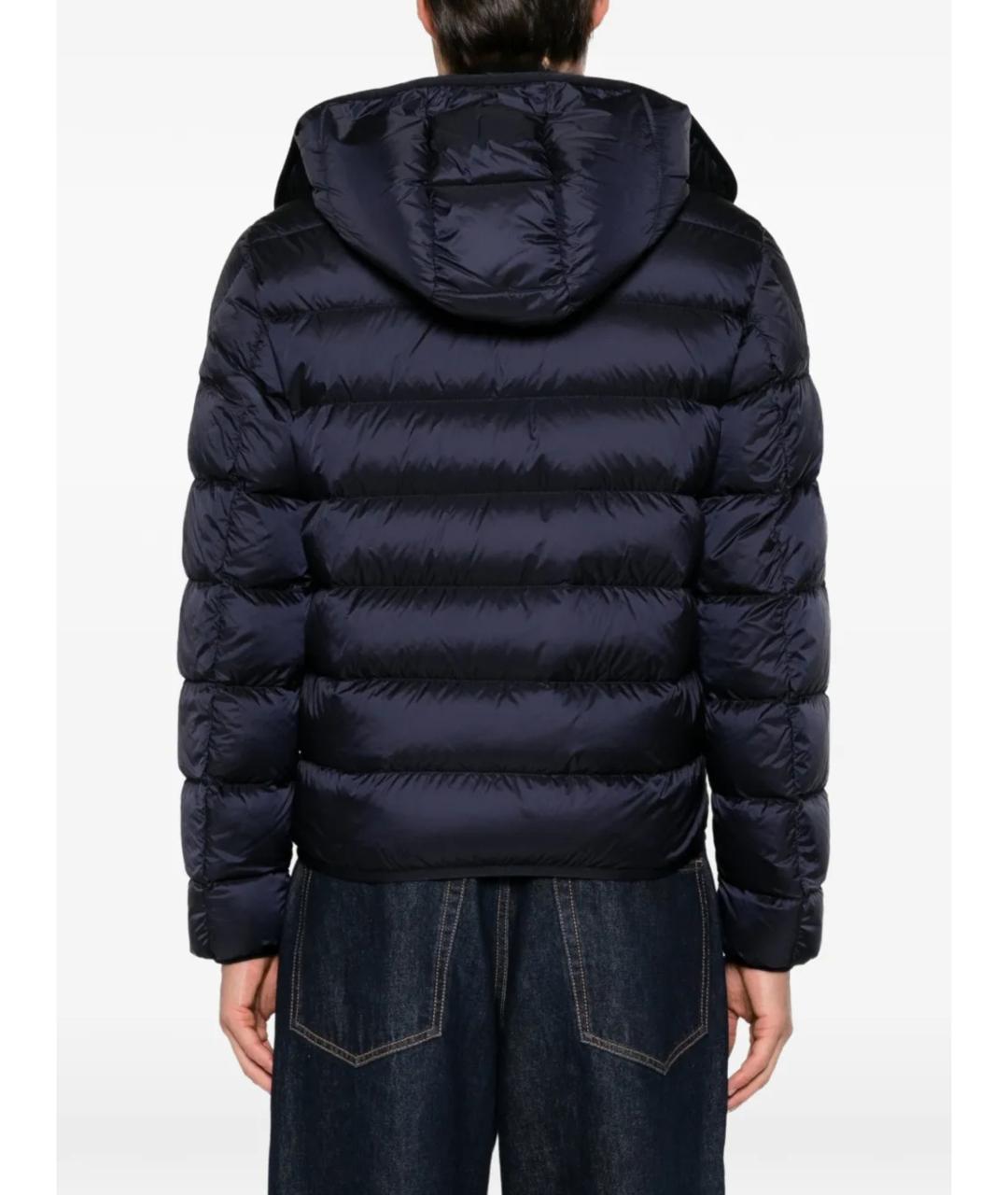 MONCLER Синий полиамидовый пуховик, фото 4