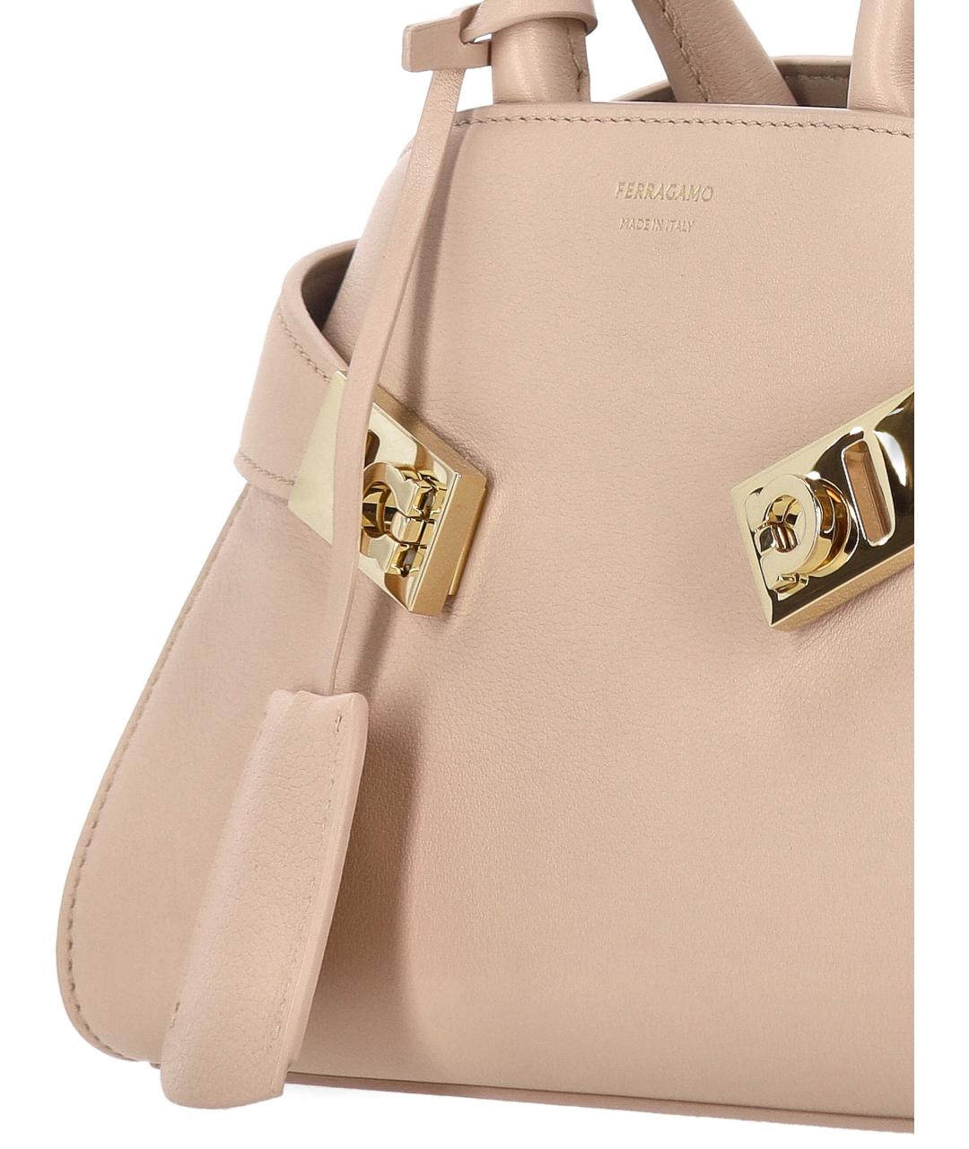 FERRAGAMO Розовая сумка через плечо, фото 4