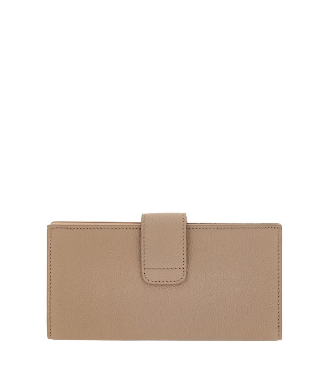 FERRAGAMO Бежевый кожаный кошелек, фото 3