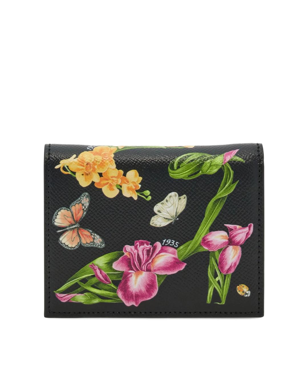 FERRAGAMO Черный кожаный кошелек, фото 3