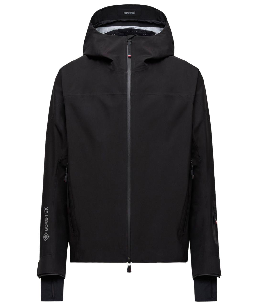 MONCLER Черная полиэстеровая куртка, фото 1