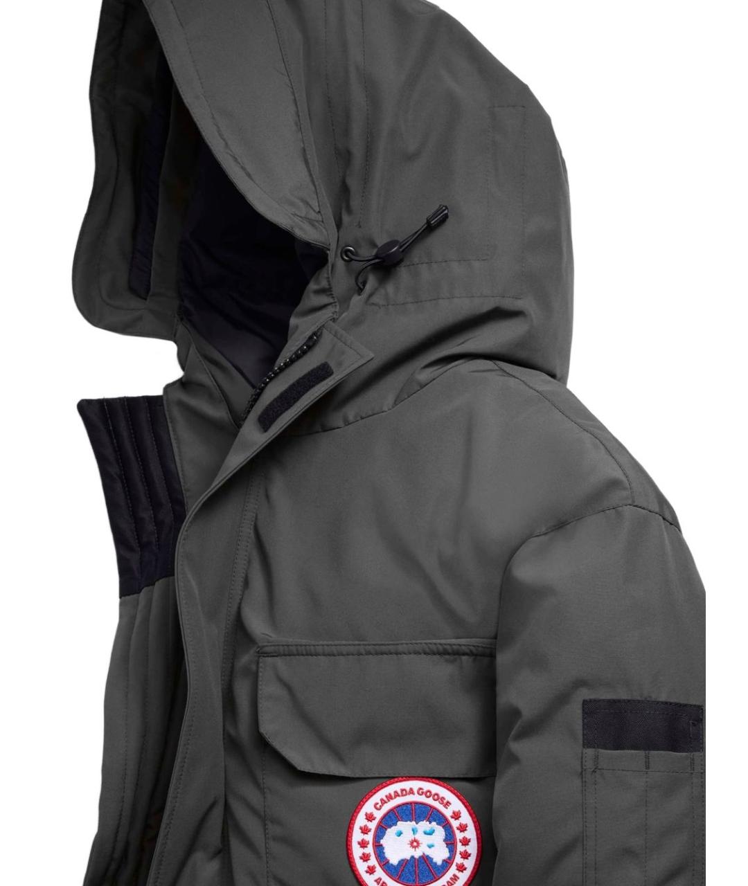 CANADA GOOSE Серая полиэстеровая куртка, фото 2