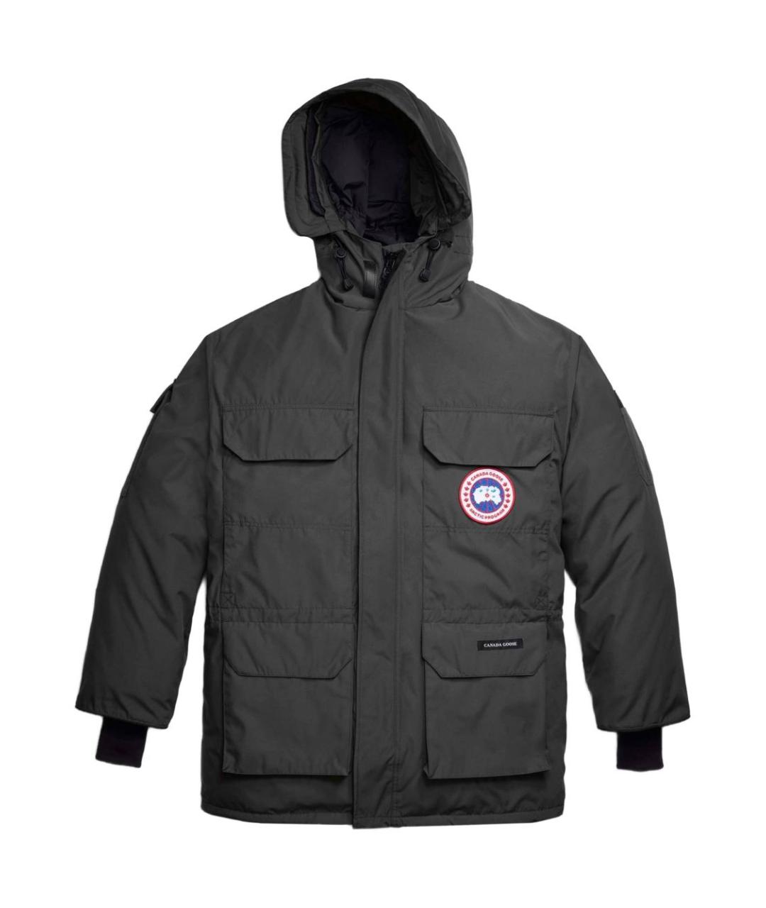 CANADA GOOSE Серая полиэстеровая куртка, фото 1