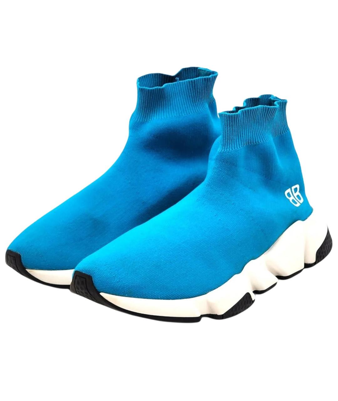 BALENCIAGA Синие кроссовки, фото 3