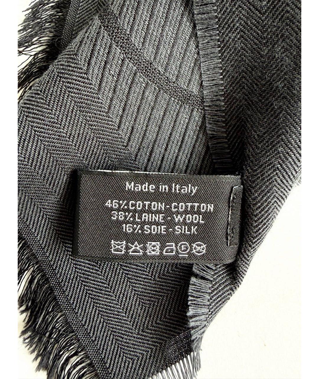 CHANEL Антрацитовый платок, фото 4