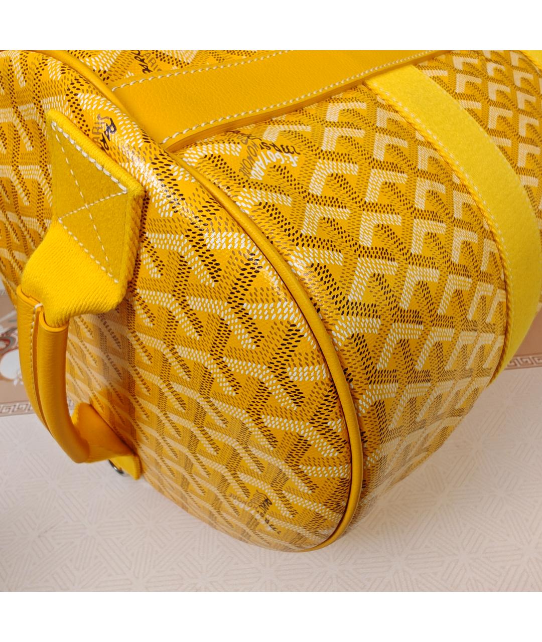 GOYARD Желтая сумка тоут, фото 3