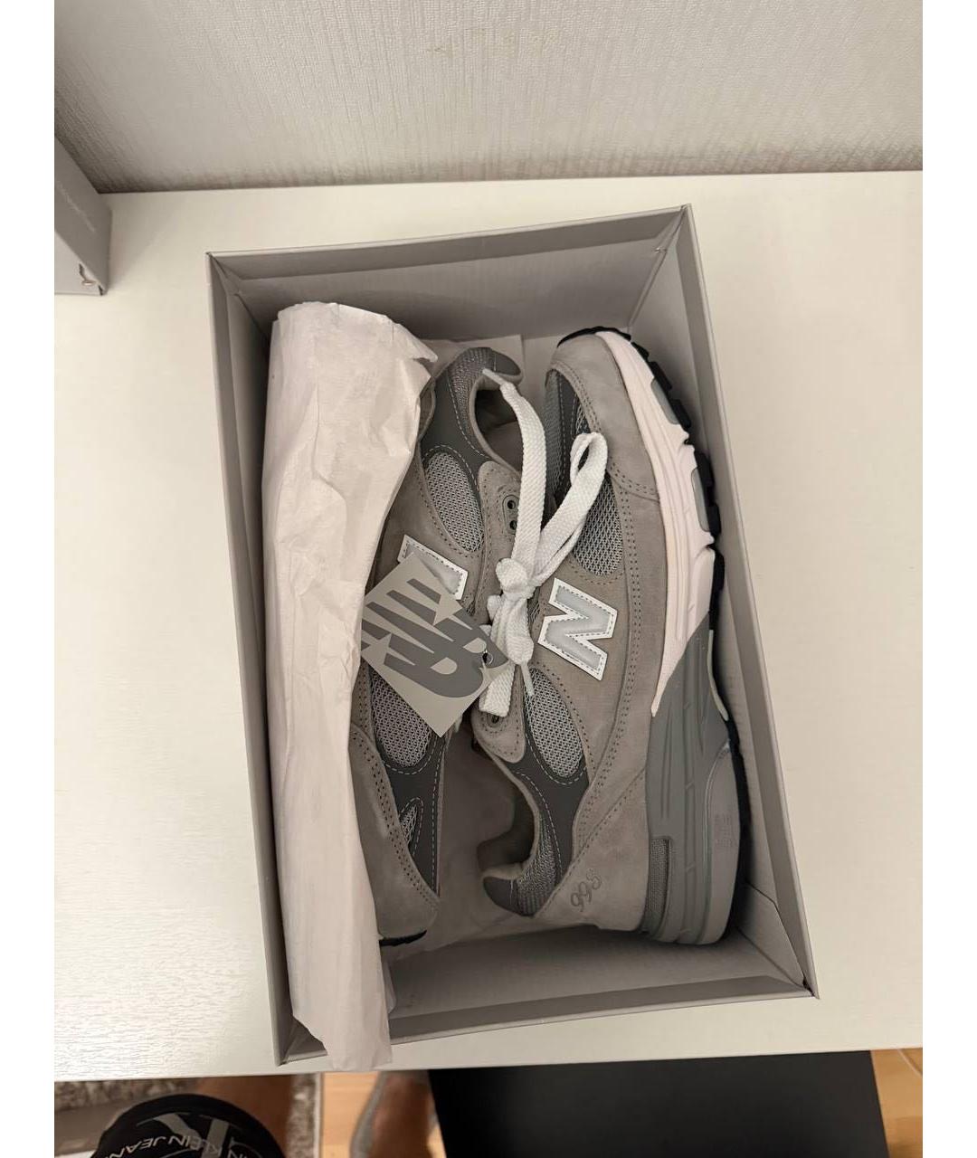 NEW BALANCE Серые низкие кроссовки / кеды, фото 2