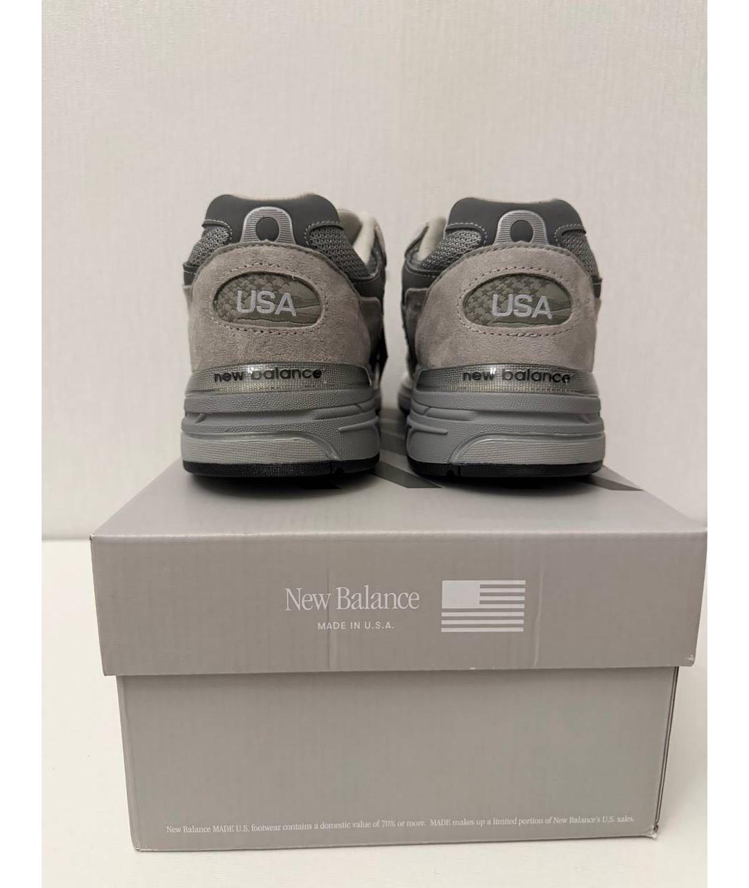 NEW BALANCE Серые низкие кроссовки / кеды, фото 3
