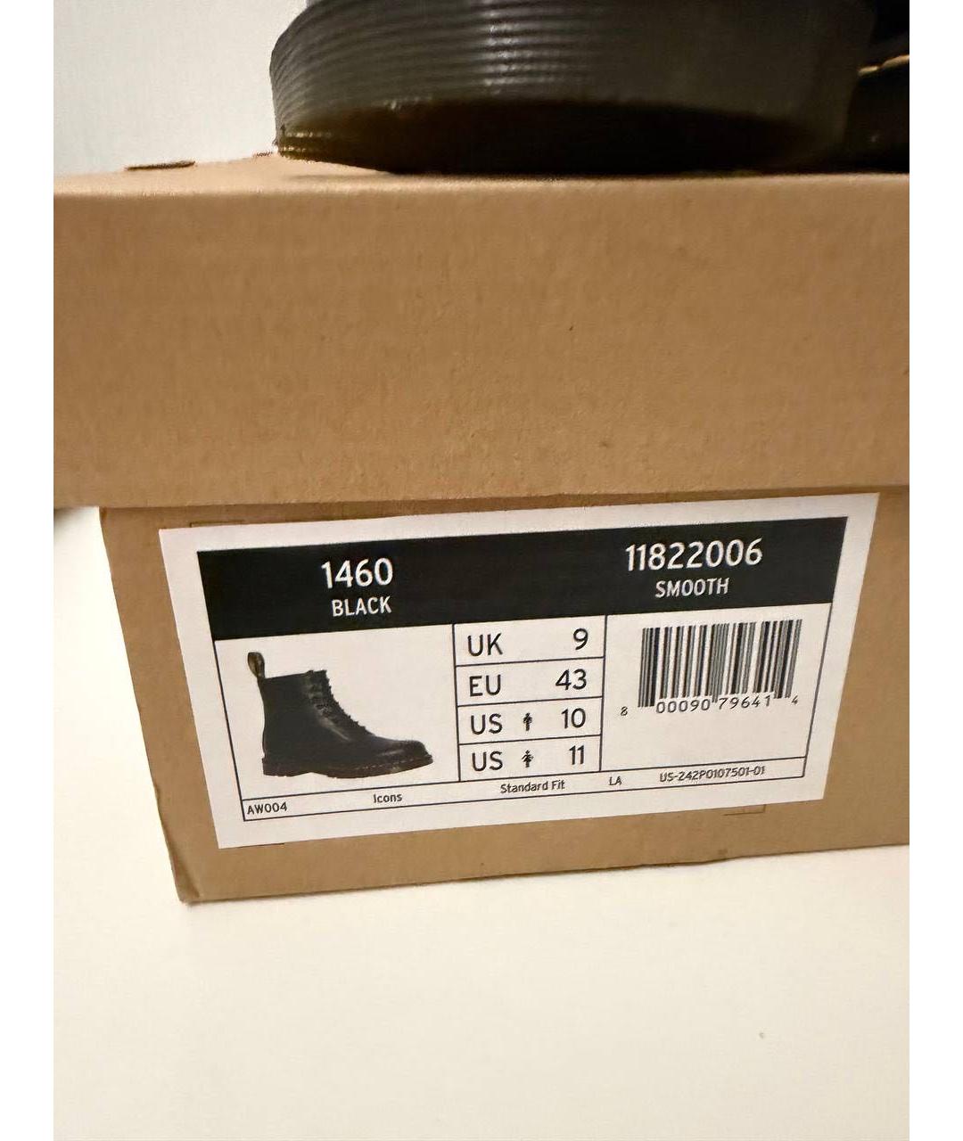 DR. MARTENS Черные кожаные высокие ботинки, фото 3
