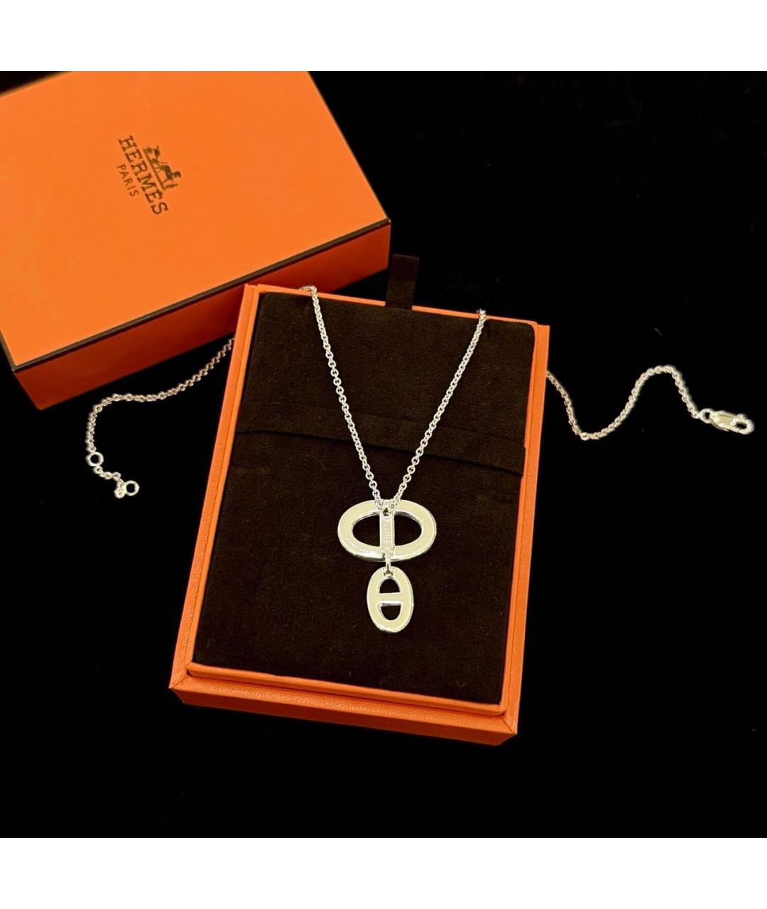 HERMES Серебряная подвеска, фото 4