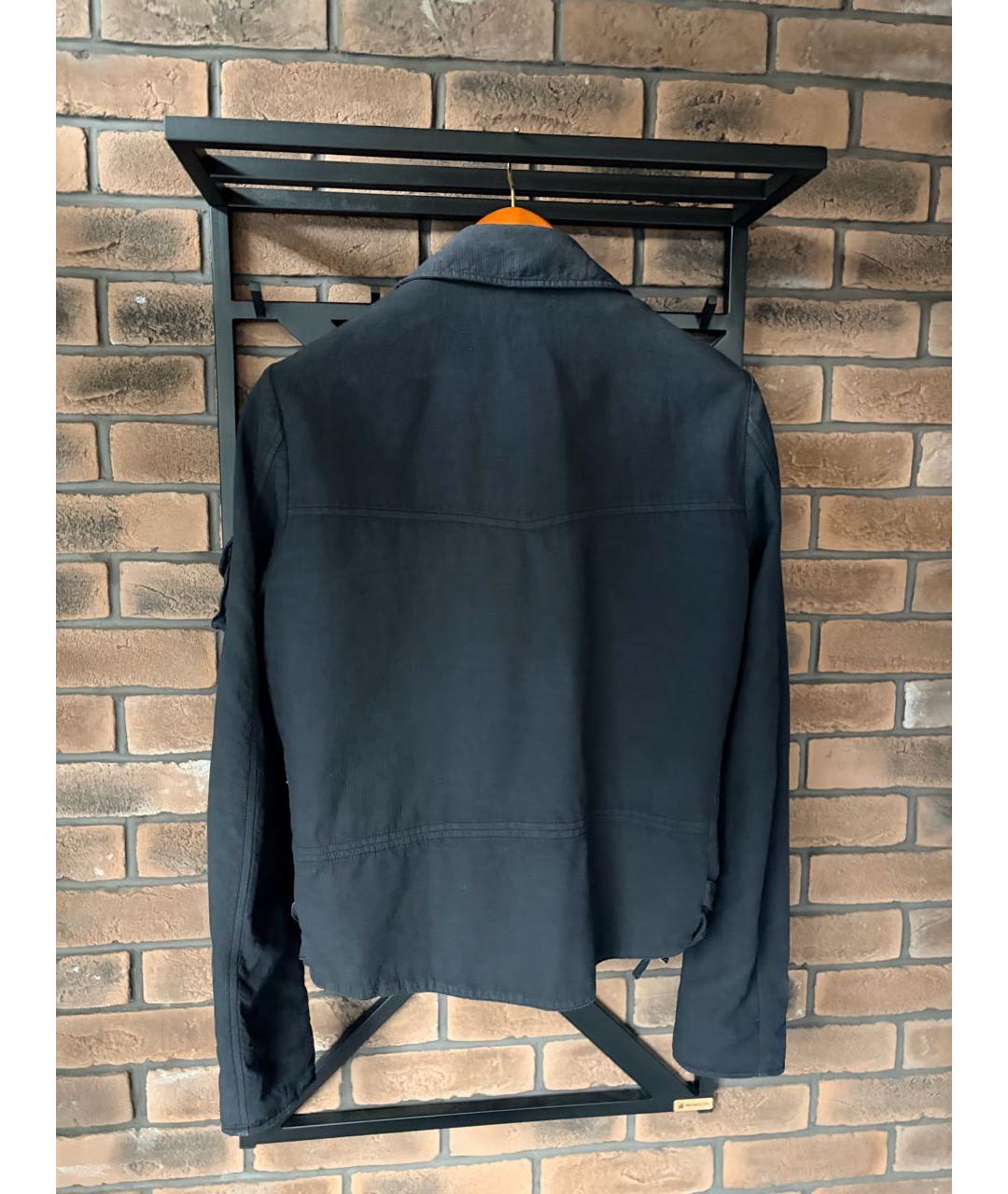 RAF SIMONS Темно-синяя хлопковая куртка, фото 2
