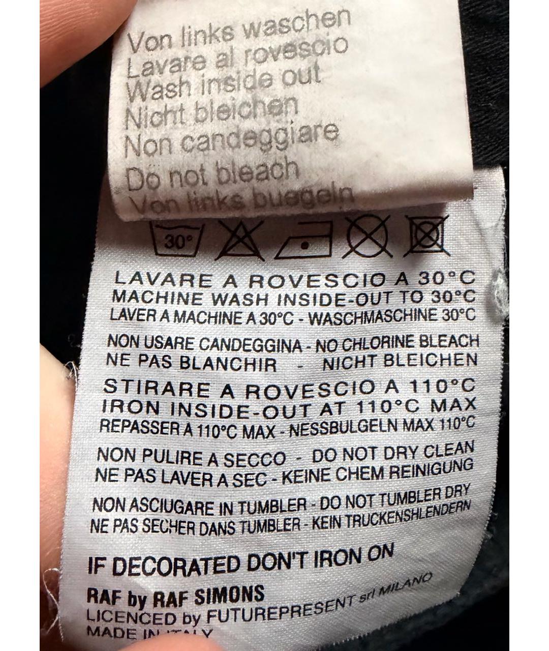 RAF SIMONS Темно-синяя хлопковая куртка, фото 7