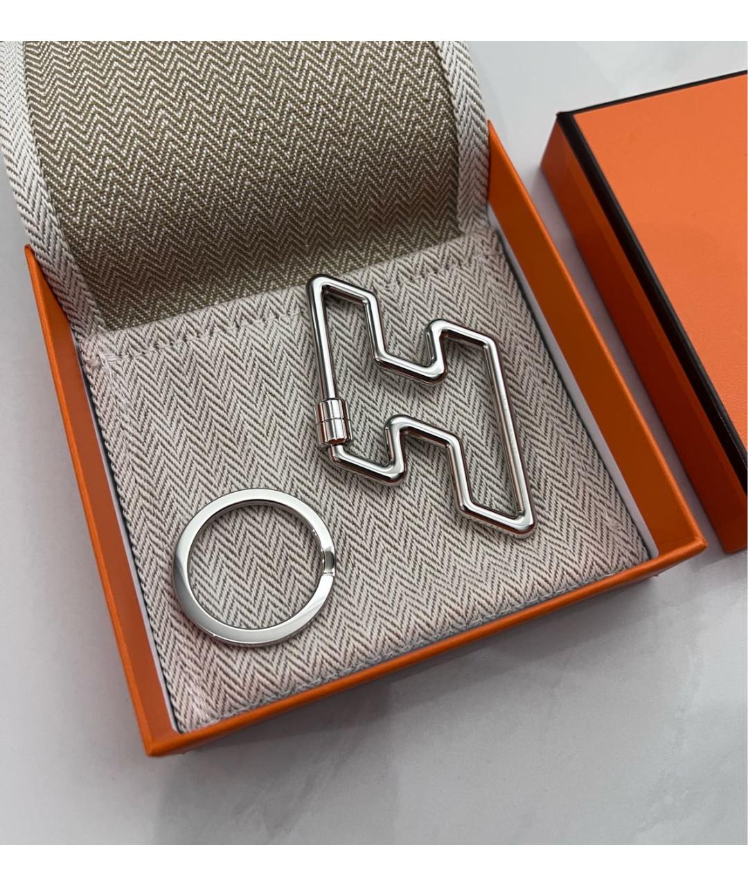 HERMES Серебряный брелок, фото 3