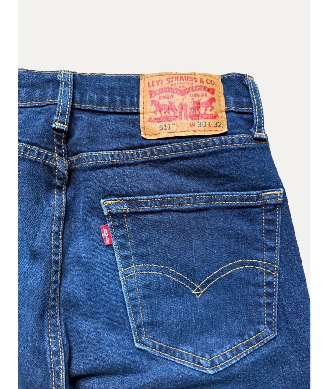 LEVI'S Темно-синие джинсы скинни, фото 3