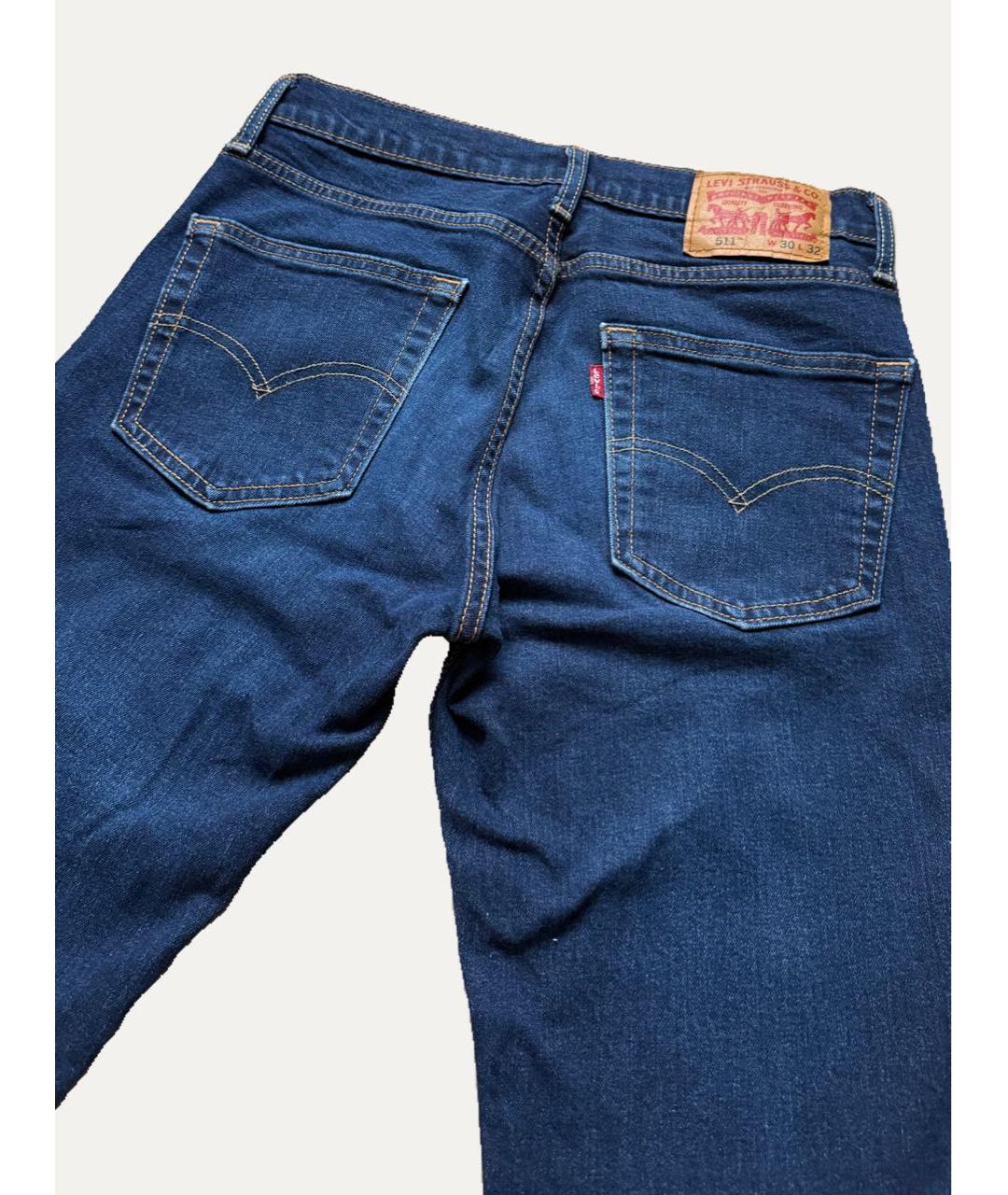 LEVI'S Темно-синие джинсы скинни, фото 4