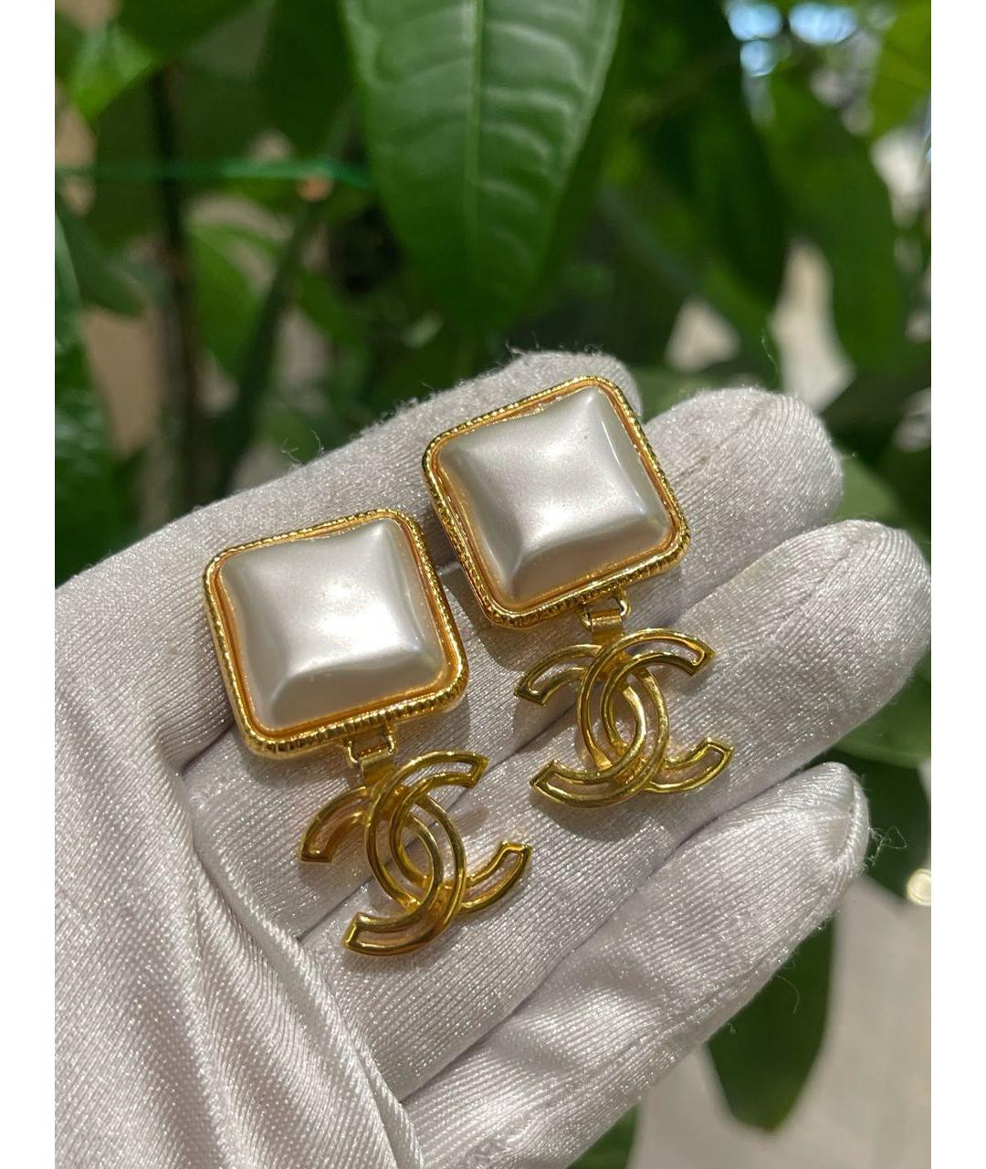 CHANEL Золотые серьги, фото 5