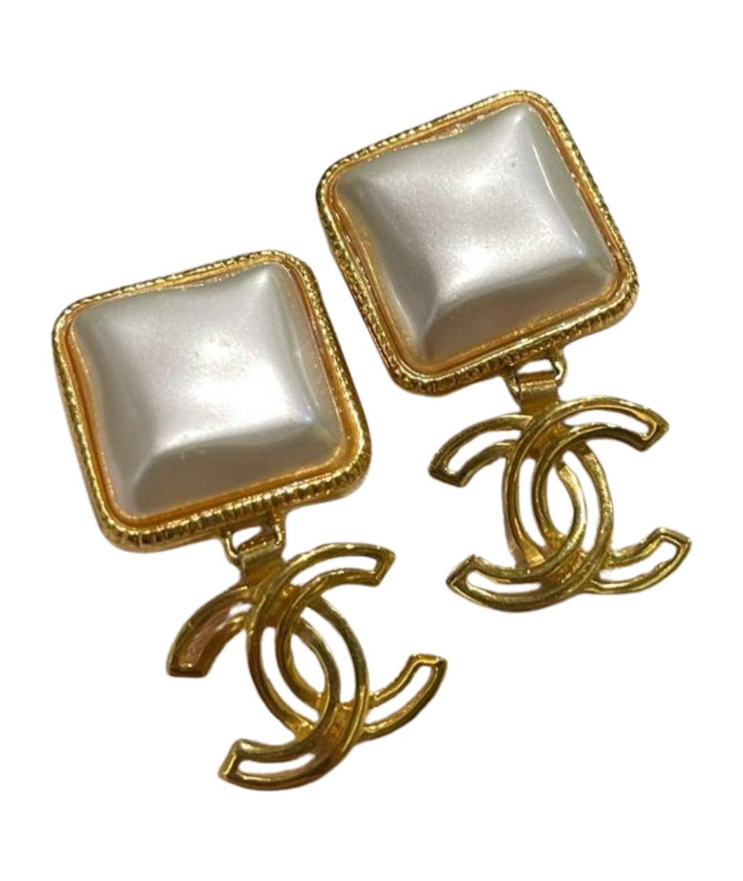 CHANEL Золотые серьги, фото 1