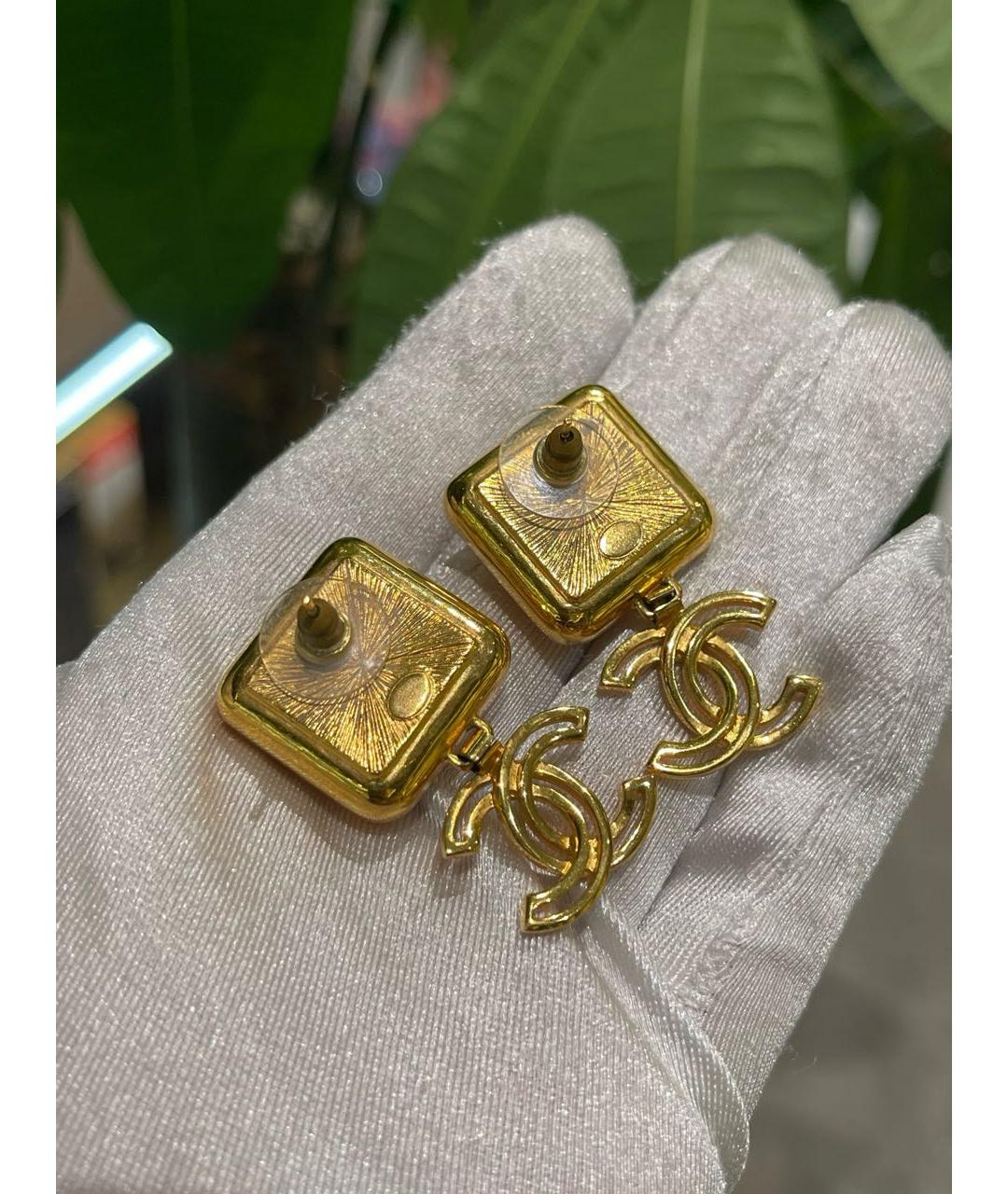 CHANEL Золотые серьги, фото 4
