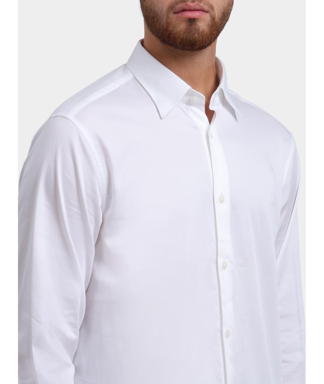 EMPORIO ARMANI Белая кэжуал рубашка, фото 4