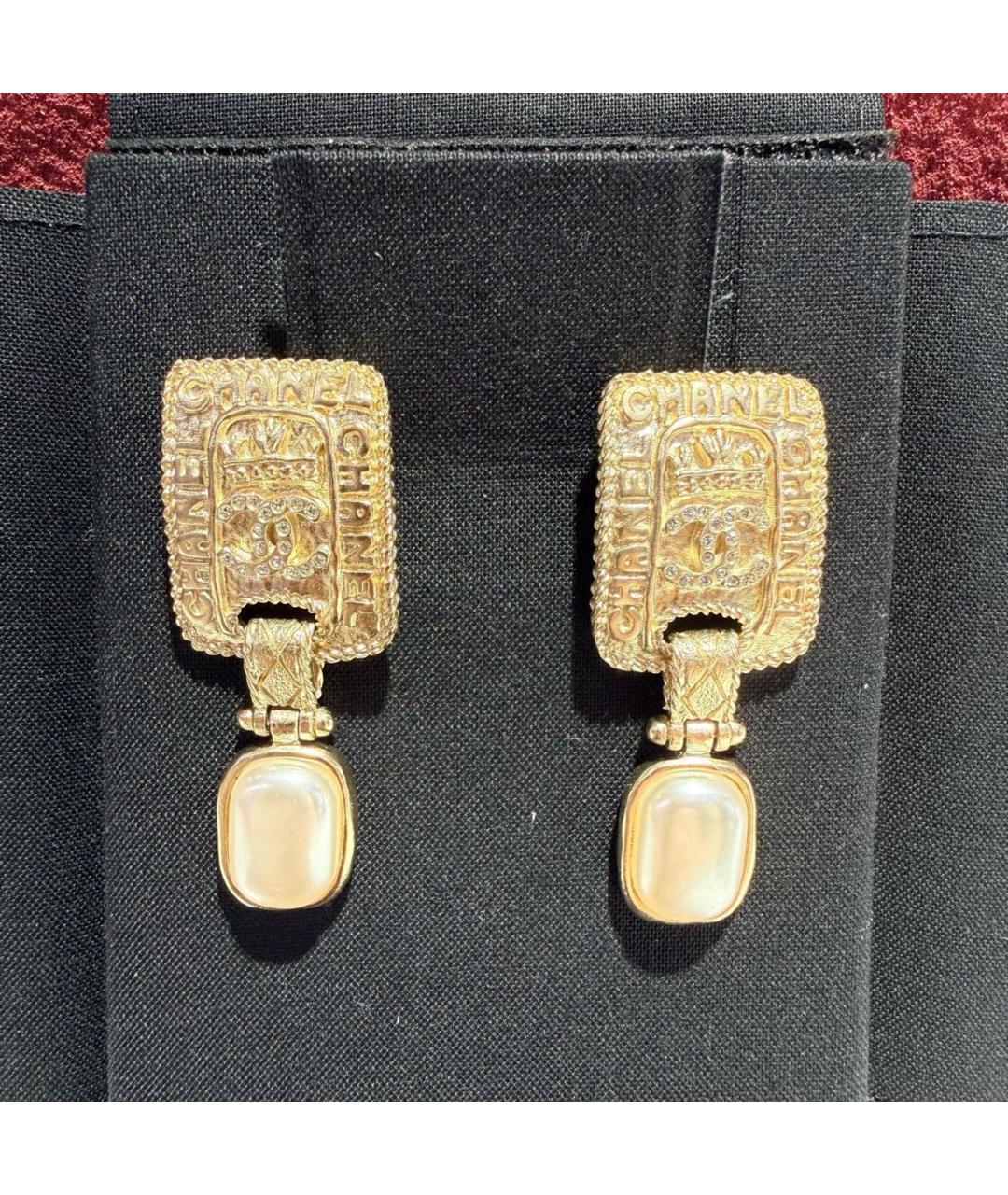 CHANEL Золотые серьги, фото 7