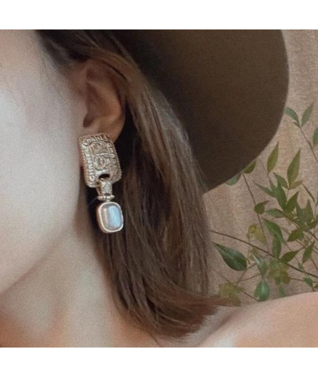 CHANEL Золотые серьги, фото 6