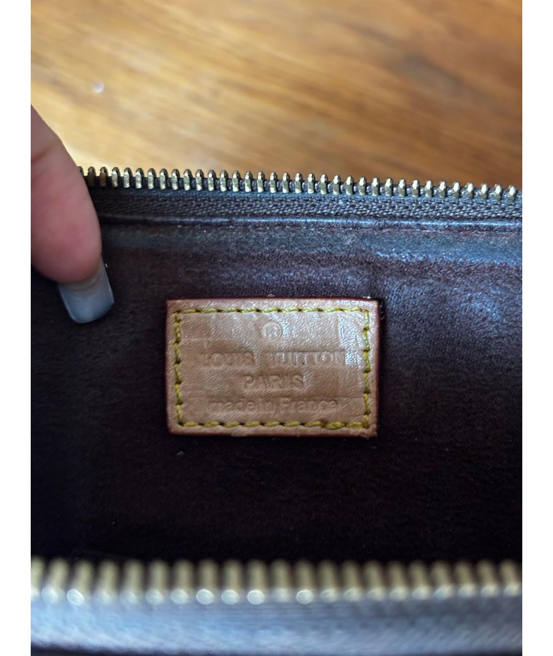 LOUIS VUITTON Бордовая сумка через плечо из лакированной кожи, фото 4