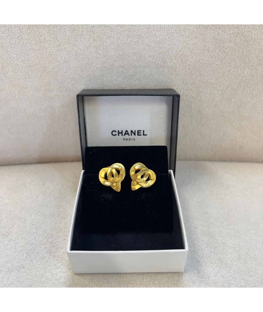 CHANEL Золотые серьги, фото 8