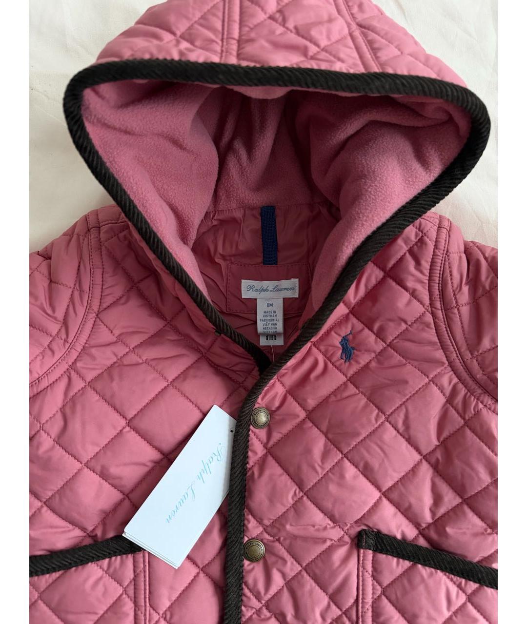 POLO RALPH LAUREN Розовый полиэстеровый комбинезон, фото 3
